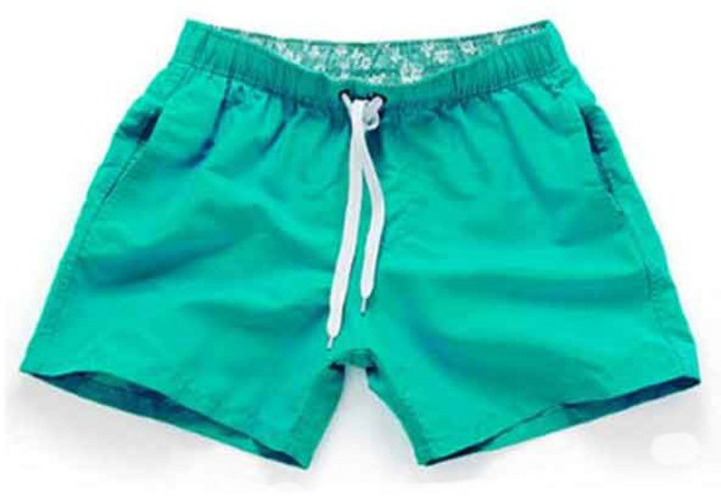 모던지 남성용 3부 비치 반바지, 민트