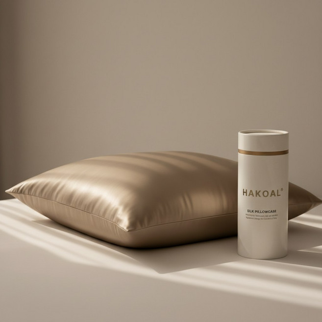 하코알 프리미엄 100% 천연 실크 베개커버 피부케어 베갯잇 주름방지 실크커버 SILK PILLOWCASE