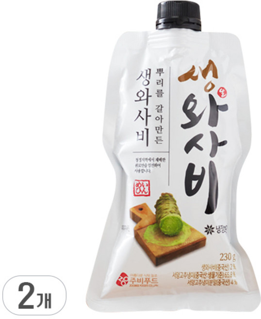 씨푸드몰 자연에서 갈아만든 생와사비, 230g, 2개