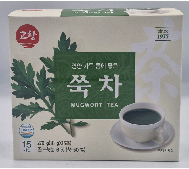 고려인삼제품공사 고향 쑥차, 18g, 15개입, 1개