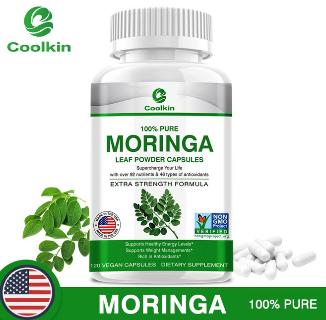 Coolkin Moringa 葉粉膠囊 120 顆純素膠囊, 120組