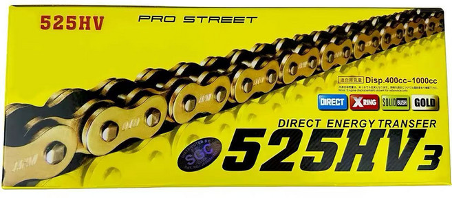 DID 오토바이 체인 / 금장 체인 520-120L, 1개, 525(300~1000cc)