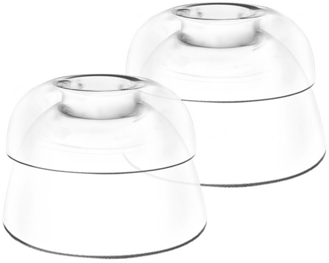 더조은셀러 리얼라이즈 라텍스 커널형 이어팁 이어캡 갤럭시 버즈4 버즈3, 퓨어클리어 S, 1세트, 갤럭시버즈4/버즈3(공용)