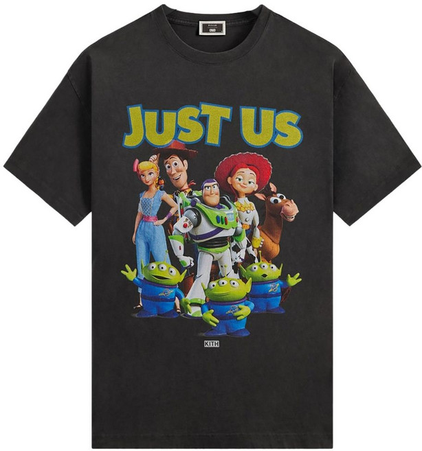 키스 픽사 저스트 어스 토이 스토리 프린트 티셔츠