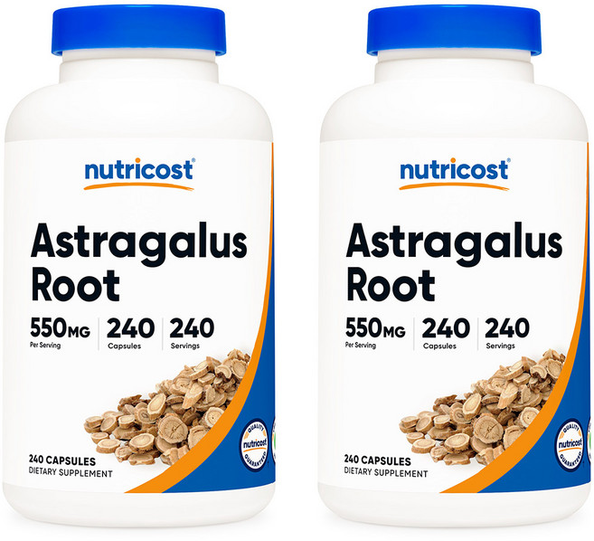 뉴트리코스트 황기 추출물 Astragalus 550mg 240캡슐 x 2통, 240정, 2개