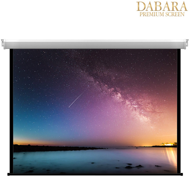 다바라 전동 빔스크린 노출형 빔프로젝터 스크린 80 100 120 150인치, 선택안함