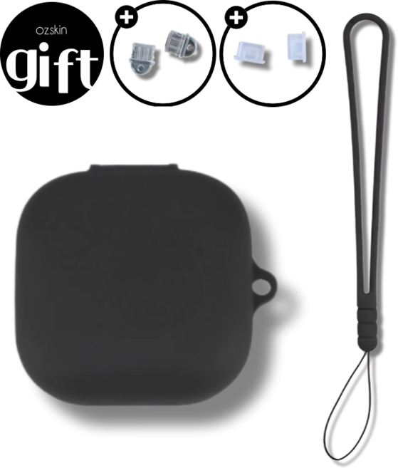 ozskin 샥즈 오픈핏 2 실리콘 케이스 T920, 블랙, 1개
