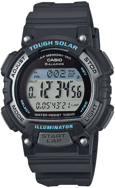 CASIO 卡西歐 ILLUMINATOR 太陽能 10ATM 女性聚氨酯手錶 STL-S300H-1AJH