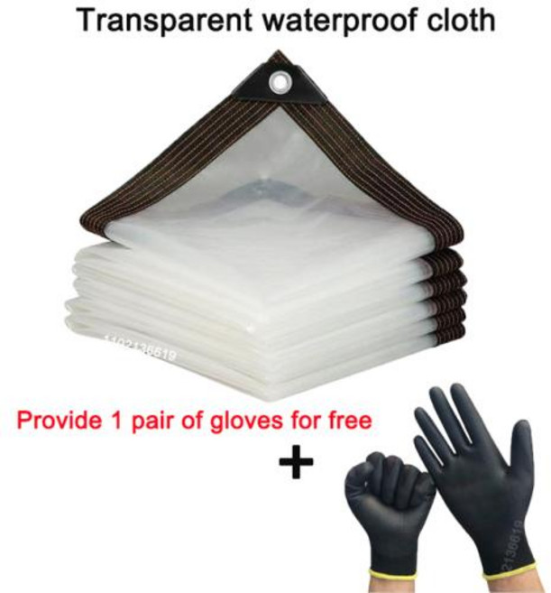 렉타 타프 투명 방수 차양 천 타포린 경량 커버, 9) transparent cloth  3 x 5m