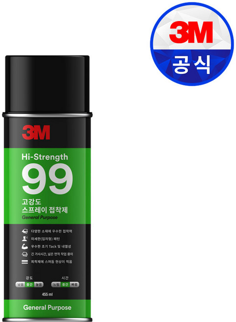 3M, 1개, M0027_3M 99 고강도스프레이접착제 478g