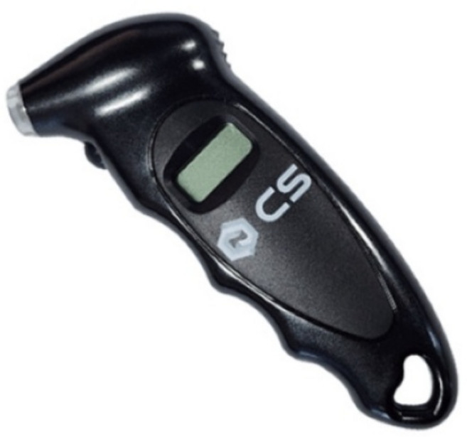 CS 디지털 타이어 공기압 측정기, 1개, 검정