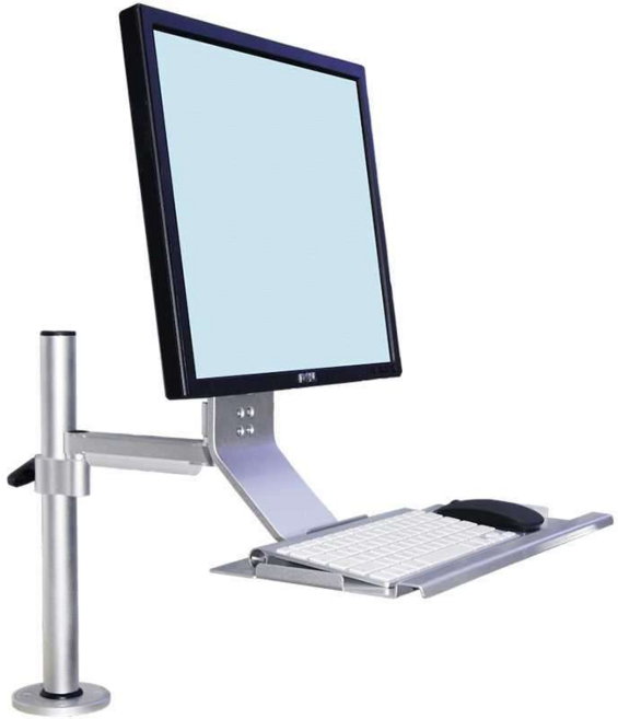 모니터 키보드 스탠드 랙 스탠드 벽걸이 브라켓 암, ST078D 400 폴 450 팔레트, 1개