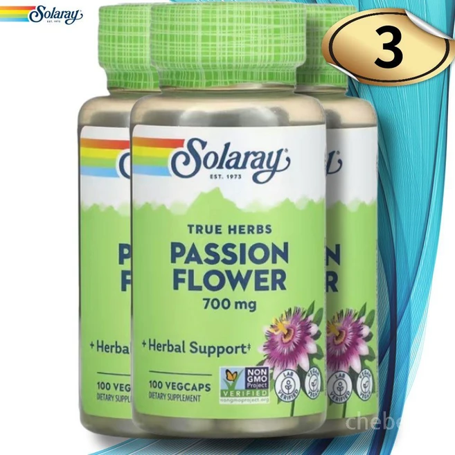 솔라레이 트루허브 시계꽃 700mg 100베지캡슐(캡슐 1정당 350mg), 3개, 100정 - 쿠팡