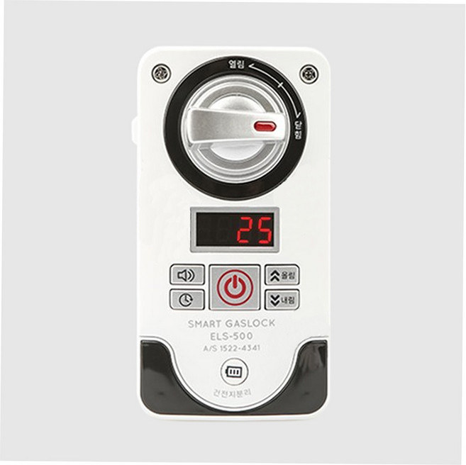 원터치 디지털방식 뉴 스마트 가스락 ELS-500 음성기능지원 국내생산 가스차단기, 1개, 화이트