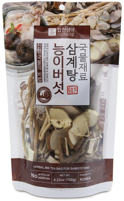 산그리메 능이버섯 한방 삼계탕 재료, 1개, 120g