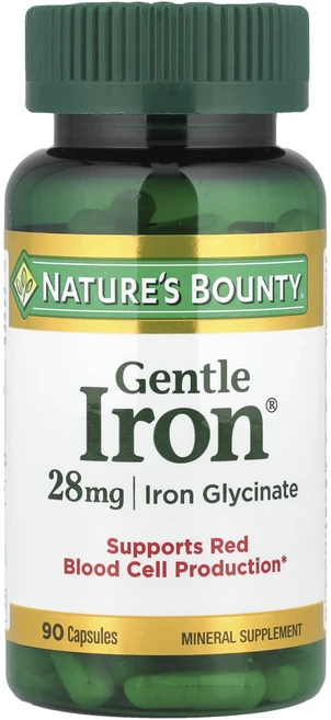 Nature's Bounty 젠틀 철분 28 mg 90 정, NaturesBounty젠틀철분28mg90정, 1개, 90정 - 쿠팡
