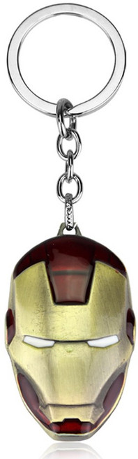 아이언 맨 키 체인 금속 열쇠 고리 슈퍼 히어로 어벤저 스 홀더 선물 팬 친구, Iron Man Keyrings 2, 1개
