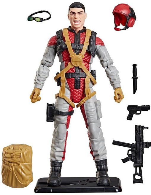 지아이조 클래시파이드 시리즈 레트로 카드백 David Crazylegs 토마스 수집용 15.2cm (6인치) 액션 피규어 액세서리 8개