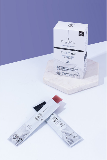 [2+1감사행사][식물성참마뮤신콜라겐 식품기술대상장관상 디오스코뮤신 뮤신아스타] 식물성참마뮤신추출물3 400mg초고함량 이너뷰티 20gx10포 1박스 콜라겐 히알루론산 엘라스틴, 1세트, 200g