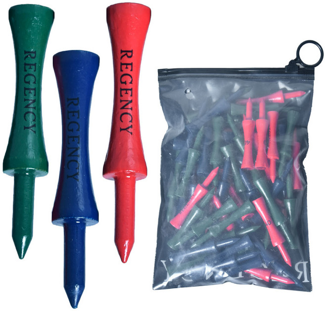 리젠시 높이조절 골프티꽂이 대나무 우드티, 혼합, 30개