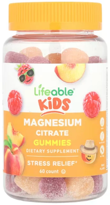 라이프에이블 마그네슘 시트레이트 Magnesium 60정 어린이 키즈구미, 1개 - 쿠팡