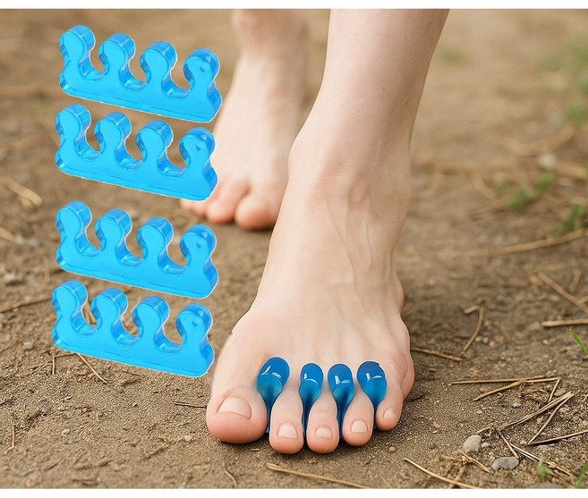 뽀르미 편안한 착용감 발가락 벌리개 남여공용 블루, 2세트