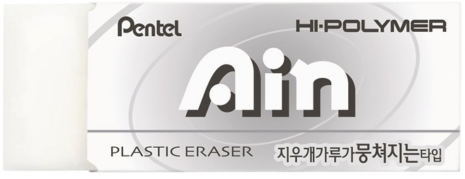 더주니 펜텔 하이폴리머 스탠다드 아인 지우개 5개 세트, 화이트 중형