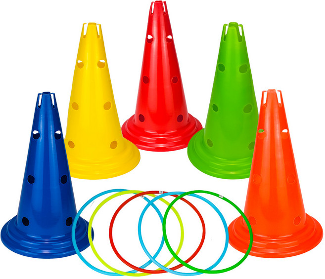 칼라콘 걸이대 고리던지기 반환점 링던지기 운동회 게임 놀이 도구 링 링게임링 다문화교구 걸이대와링 각각선택주문, 1개, 블루