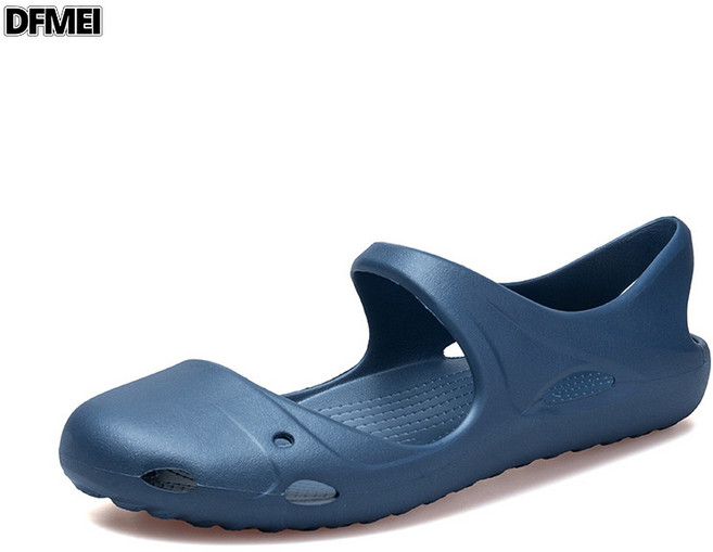 QRU 足弓支撐瑜伽涼鞋直腿女運動訓練防滑減震透氣靜音輕便柔軟洞洞鞋, 10 cm, 瑜伽鞋-深藍:36-正碼正拍卡碼哦拍小