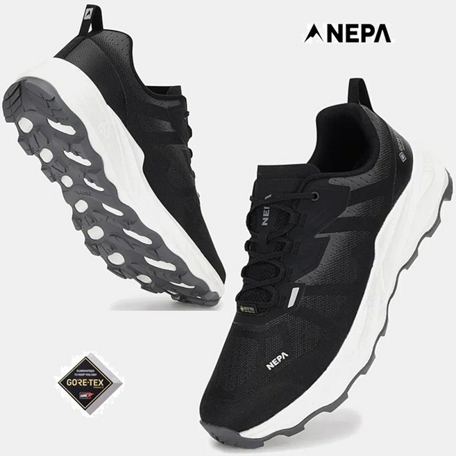 네파_NEPA_공용 강화된 쿠셔닝과 경량성으로 온몸에 전해지는 추진력의 고어텍스 하이킹화 휘슬라이저 슈레이스 액티브 트레킹화