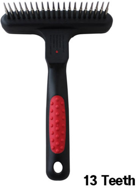 헬로펫 레이커 콤브 브러쉬 T자브러쉬-중(391716), 단품, 1개