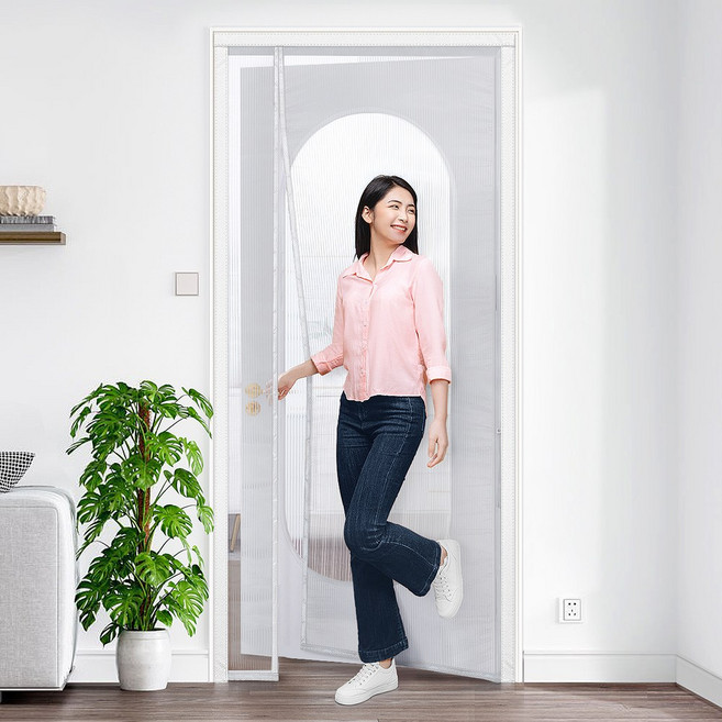 별의별샵 현관 방문 방충망 방충문 자석 일체형 미세 모기장, 1개