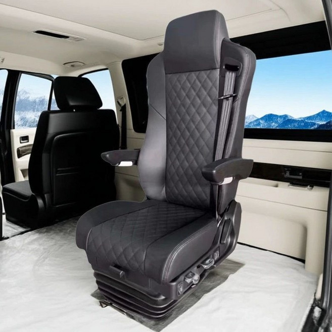 화물차 트럭 시트 대형 리어 운전석 덤프 교체 블랙 교체용 굴삭기, 1개, 1. 블랙