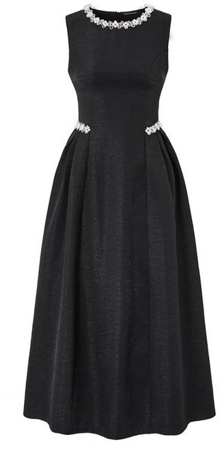 미니멈에브리데이 미니멈 에브리데이 클래식 비즈 포인트 플레어 민소매 원피스 (EC2OW003D)