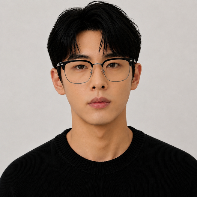 빅사이즈 하금테 블루라이트 차단 안경 대두 오버사이즈 얼큰이