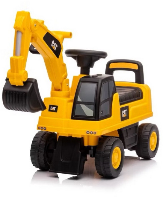 CAT 兒童挖土機嚕嚕車 玩具工程車, 黃色一台一訂單, 1個