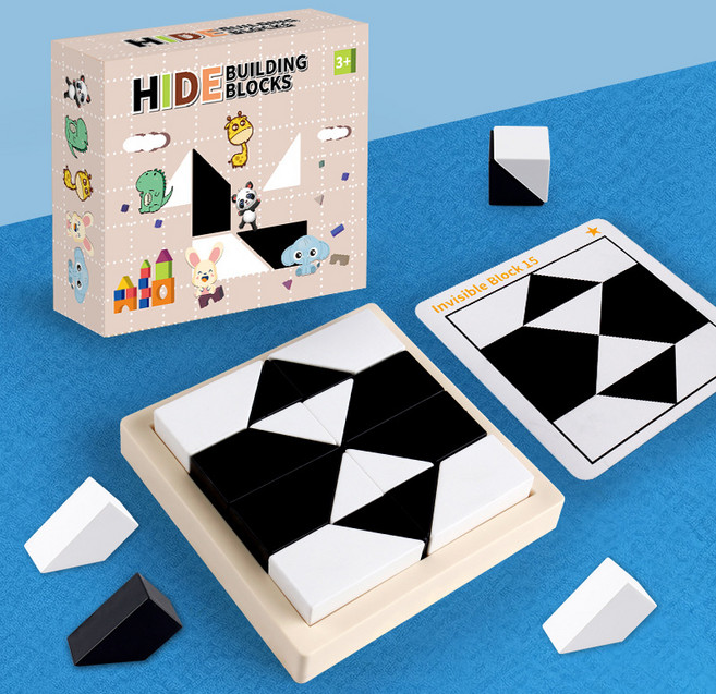 미리모아 교육용 히든 빌딩 블록, 화이트, 1개