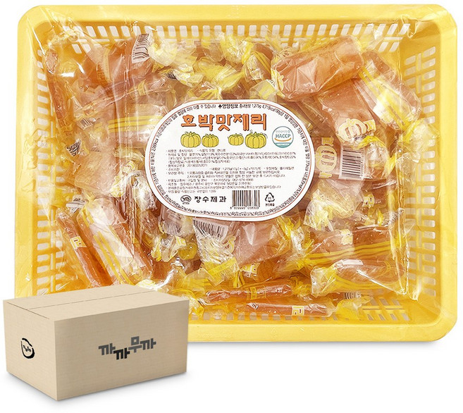 장수 호박맛 제리 옛날젤리, 4개, 1.275kg