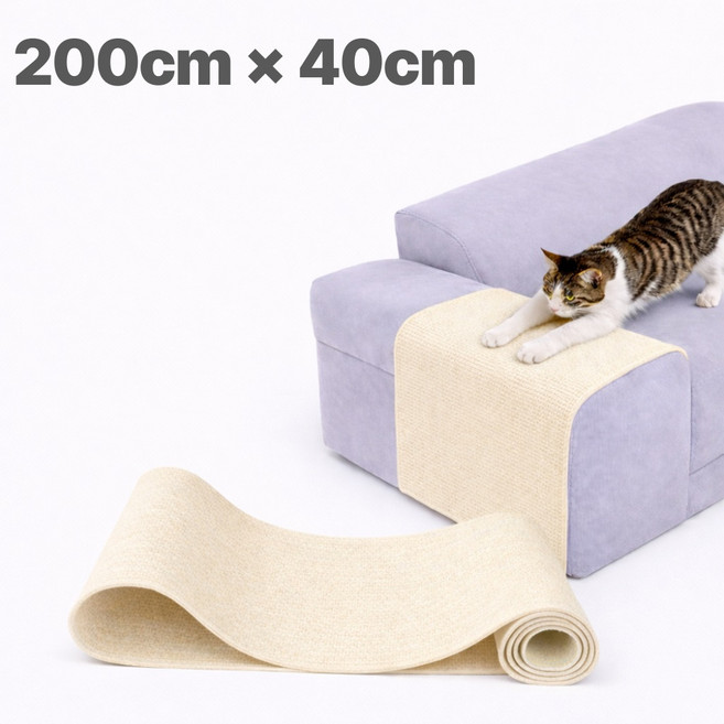마이굿즈 고양이 스크래쳐 대형 스크래처 부착형 스크레쳐 리필, 1개, 크림화이트