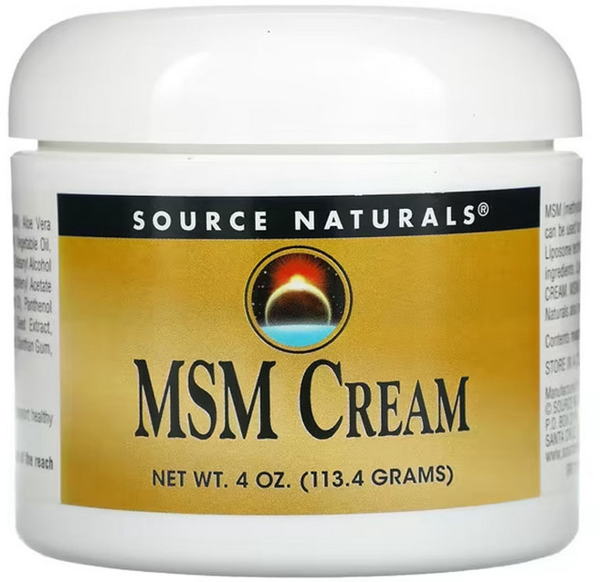 소스네츄럴스 MSM 크림 113.4g(4oz), 113.4g, 1개