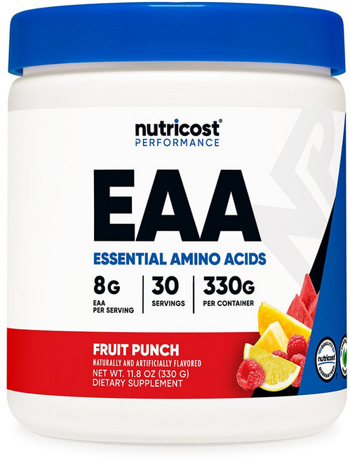 뉴트리코스트 EAA 이에이에이 BCAA 함유 330g 필수 아미노산 보충제 후르츠펀치, 1개
