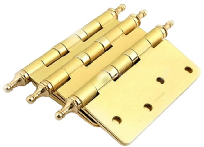 스마일굿 목문형꼭지경첩-골드 경첩3개1세트 방문경첩 목문경첩 스텐 이지경첩