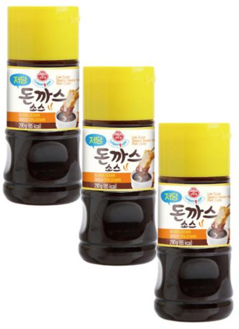 오뚜기 LIGHT&JOY 저당 돈까스소스 290g 3개