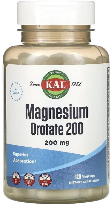 KAL 마그네슘오로테이트 200 50mg 베지 캡슐 120정, 1개, 기본 - 쿠팡