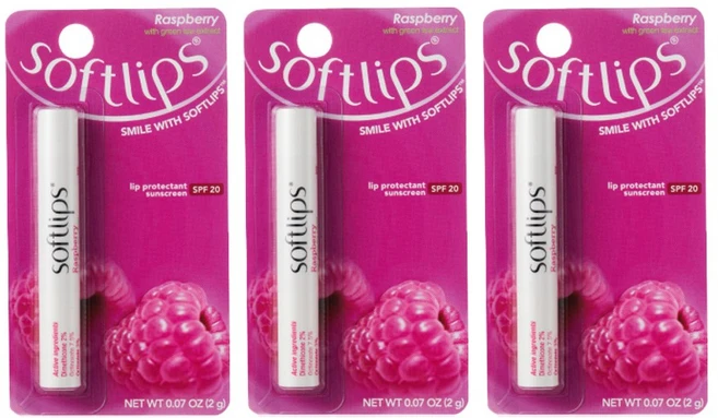 멘소래담 립밤 소프트립스 라즈베리 x 3개 SPF 20 맨소래담 립케어, 2g - 쿠팡