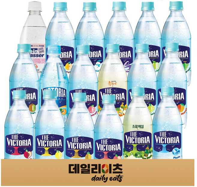 웅진 더 빅토리아 탄산수 탄산음료 18가지 종류 좋아하는 맛 찾기 기획세트, 1세트, 500ml