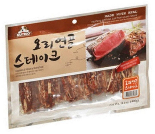 서무스토어 뉴트리오 오리 연골 스테이크 400g 노령견간식
