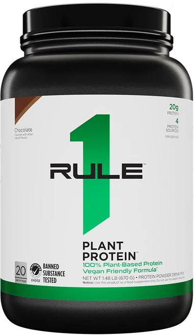 Rule1 룰원 100% 식물성 플랜트 프로틴 초콜릿 0.67kg, 670g, 1개 - 쿠팡