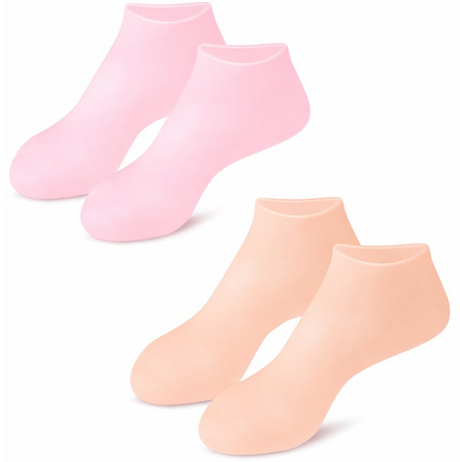 굿즈라이프 실리콘 보습 양말 발각질 뒤꿈치 풋케어, 55g, 2개, 2개입