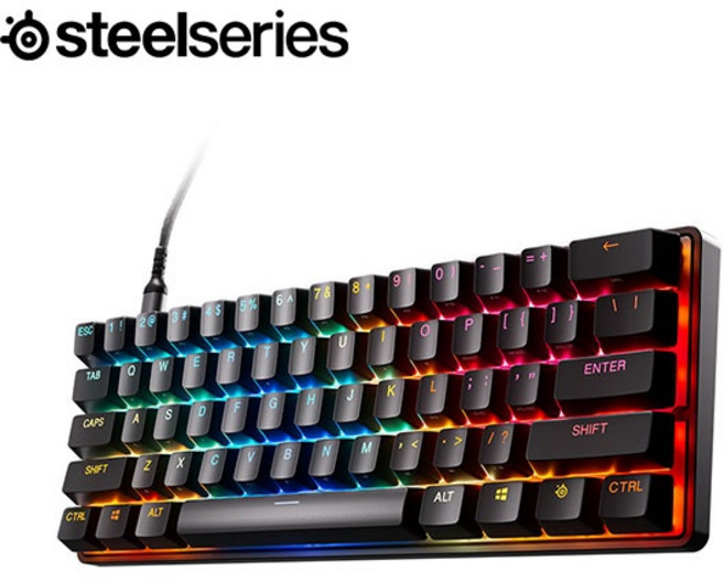 스틸시리즈 유선기계식 키보드 Apex Pro Mini Gen 3 자석축 영문자판, 1개
